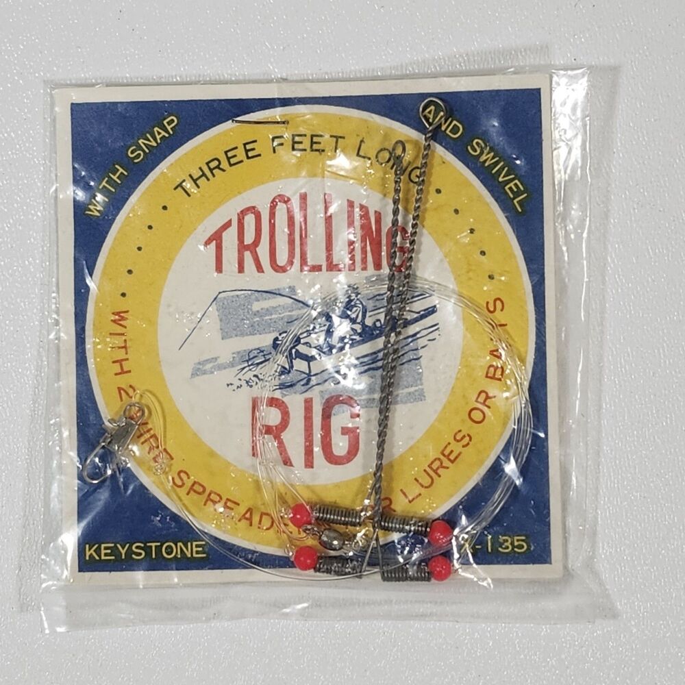 Keystone Trolling Rig Three Feet Long with Snap & Swivel X-135 Japan NOS Vintage